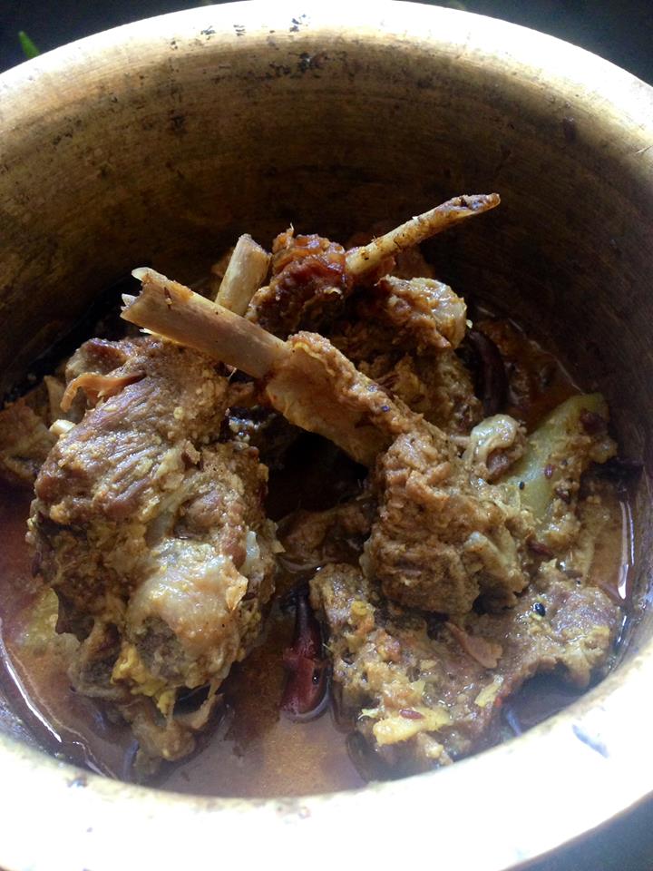 Traditional religious meat recipe from Bengal