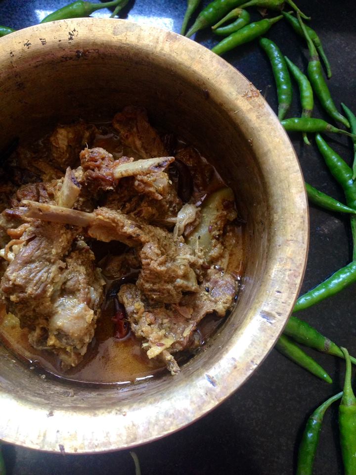 Traditional religious meat recipe from Bengal